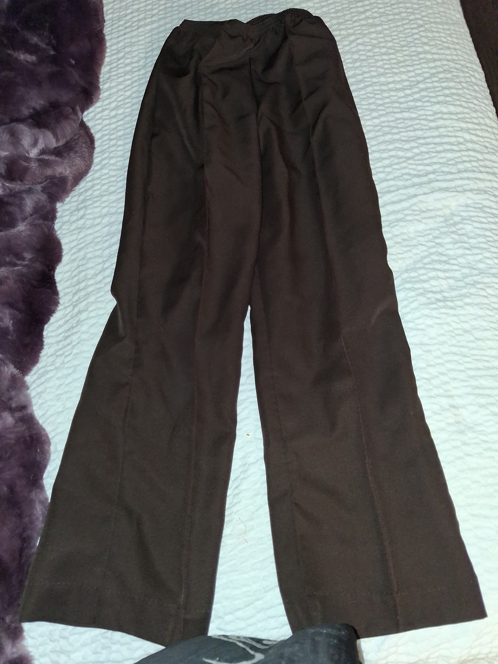 SHAN Black Wide-Leg Trousers